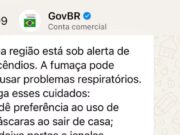 Governo federal dispara alerta de incêndio pelo WhatsApp a moradores de áreas atingidas no AM