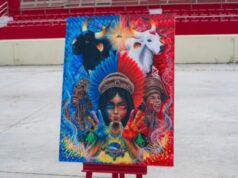Obra ‘Parintins, a Cor da Minha Raça’ é escolhida como tela oficial do Festival Folclórico de 2026