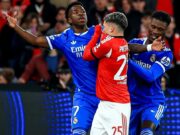 Uefa suspende Prestianni por seis jogos após caso de racismo contra Vini Jr