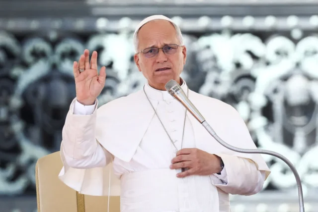 Papa-Leao-XIV-durante-audiencia-no-Vaticano